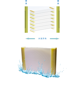 Module de membrane à feuille plate flexible de MBR