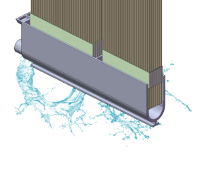 Module de membrane de rideau ultrafiltration submergé